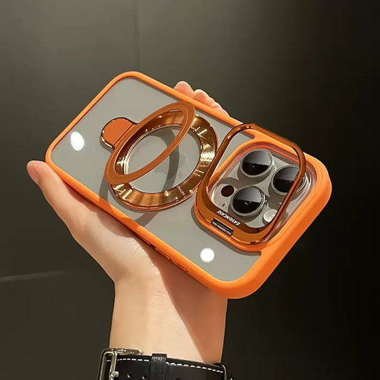 Stand Case for iPhone 16 Pro Max, Luxury Design with Camera Protector.